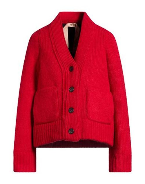 Woman Cardigan Red Size 4 Wool, Viscose, Acrylic, Alpaca wool, Polyurethane