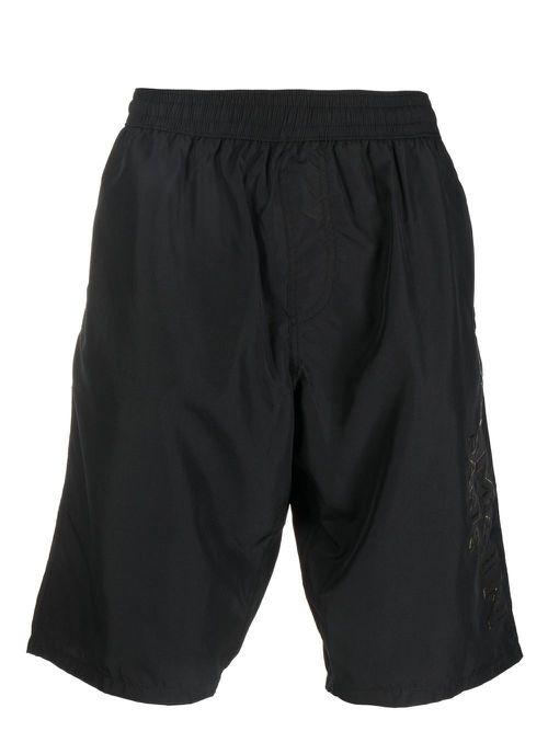 Logo-print swim shorts - Black