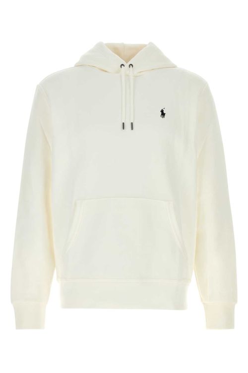 White Cotton Blend Sweatshirt Whitec9760 Exterior: Polyester Felpe - Men