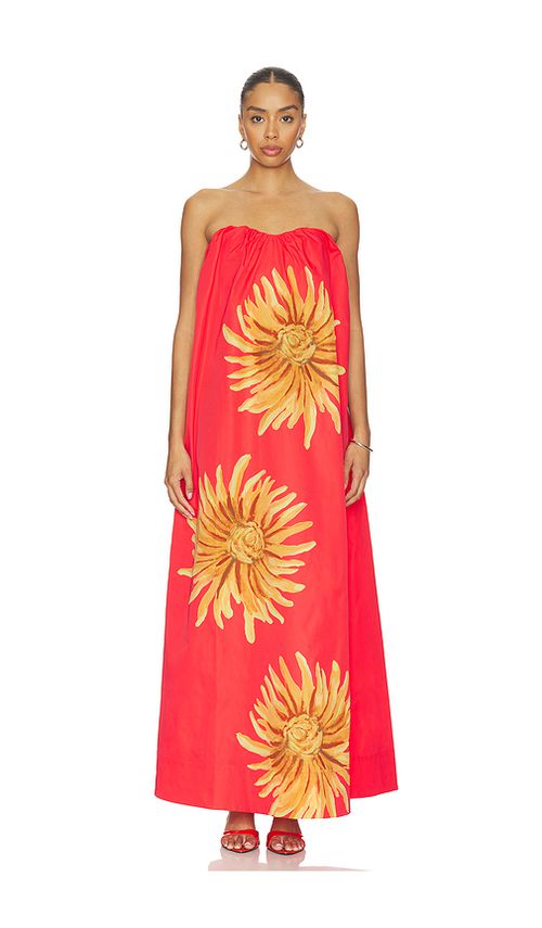 The Wolf Gang Verona Maxi Dress in Rojo Sunflower. XS also in S, M