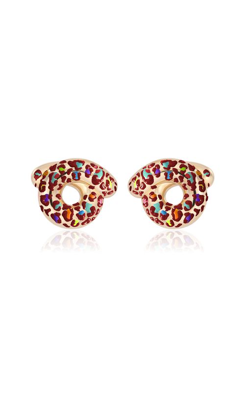 Moda Operandi Exclusive LSD 9k gold Brown Tarallo Earrings