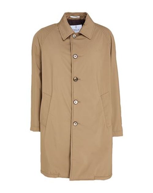 Man Coat Camel Size 36 Polyester, Polyamide, Cotton
