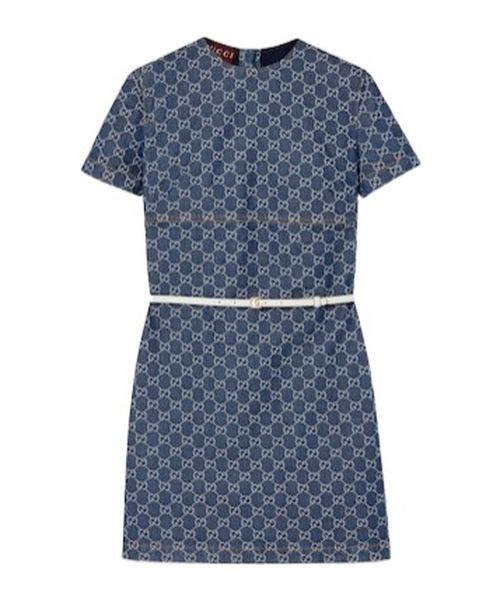 Gucci | GG denim jacquard dress | Realry