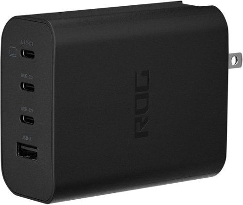 ROG 140W USB-C GaN Charger - Supports USB Type-A and USB Type-C - Black