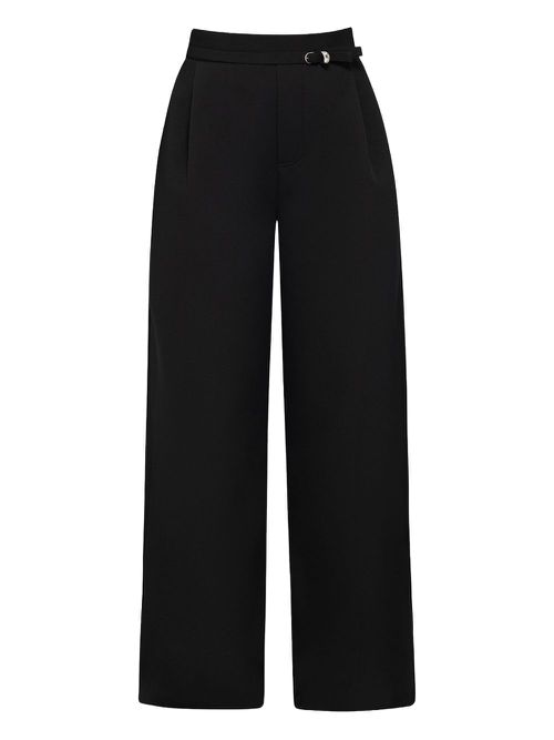CHATS BY C.DAM belted trousers - Black