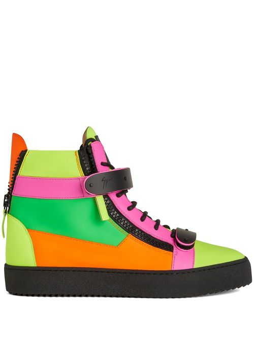 Coby colour-block high-top sneakers - Multicolour