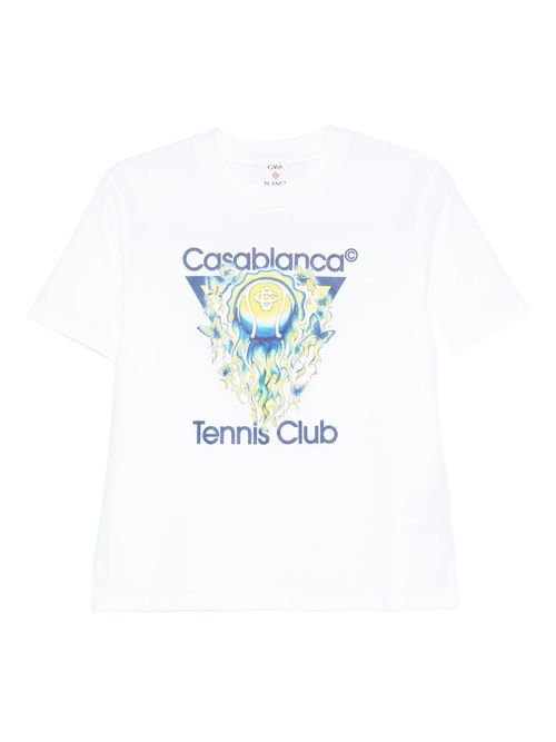 100% Cotton Logo Print T-Shirt for Women with Straight Hem