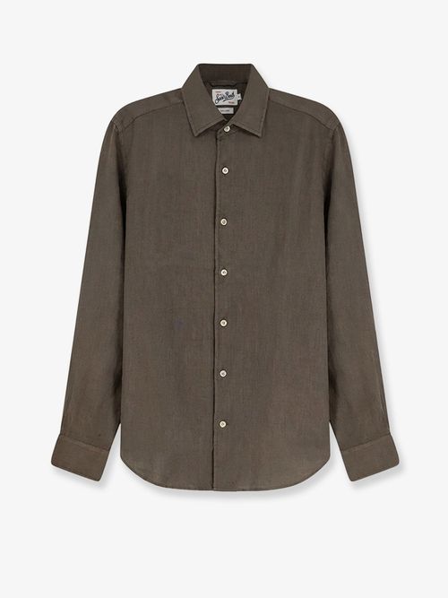 Linen Shirt — Brown