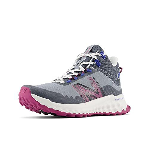 New Balance Women's Fresh Foam Garoé V1 Midcut Trail Running Shoe, Fuchsia Purple/Ambient Light/Black,
