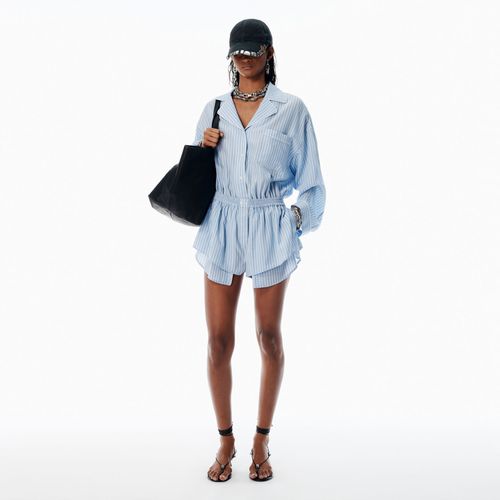 Women's Blue Pre-Styled Pajama Romper