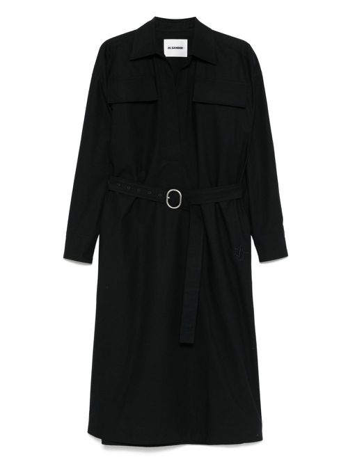 JIL SANDER+ cotton midi dress - Blue