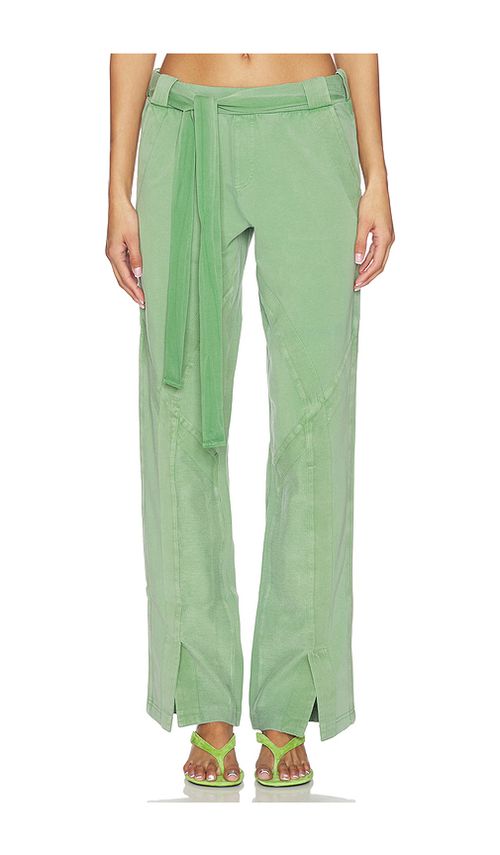 THE ATTICO Long Sweatpant in Green. 36. Also , 40