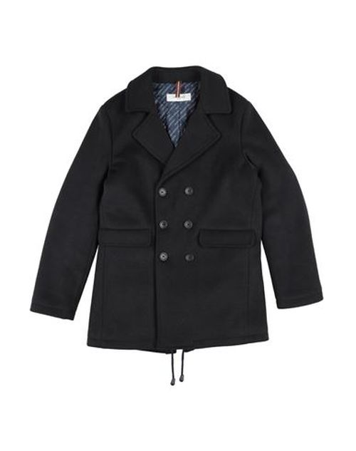 Kid Boy Coat Midnight blue Size 14 Polyester, Viscose