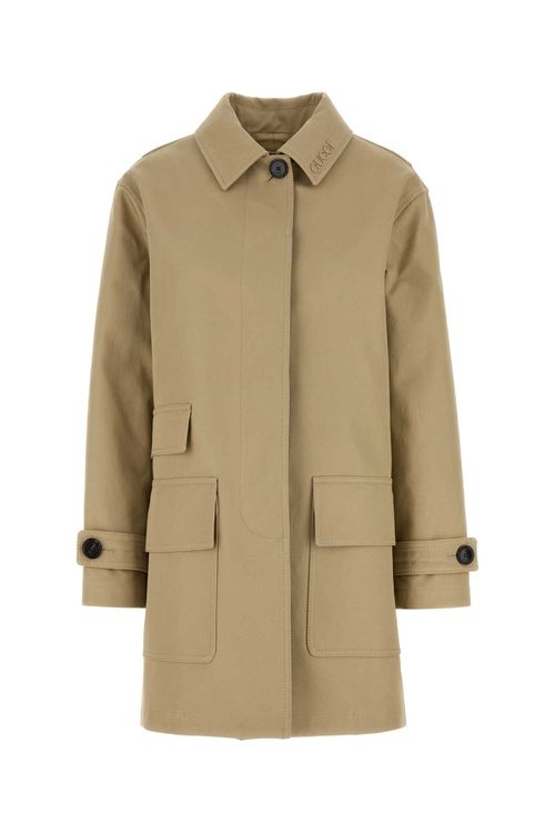 Beige Drill Overcoat