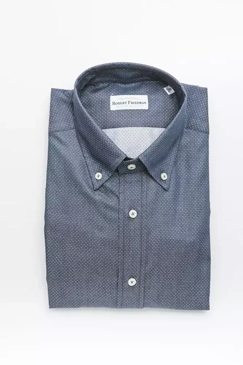 Robert Friedman Blue Cotton Men's Men's Shirt