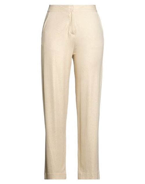 Woman Pants Gold Size 1 Viscose, Elastane