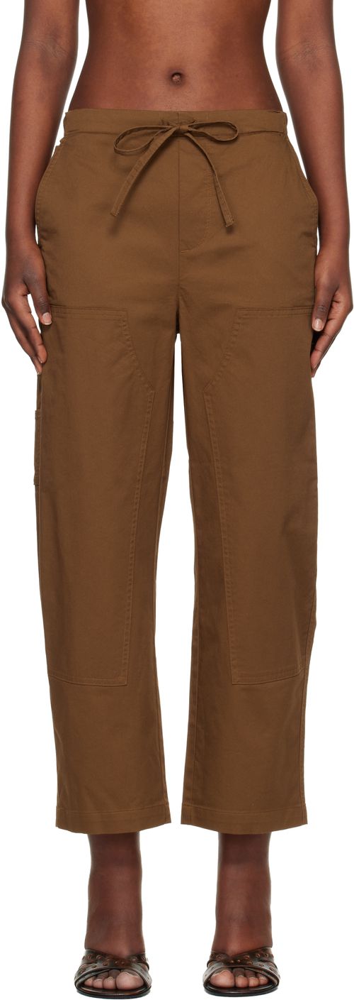 Tan Jolie Carpenter Lounge Pants