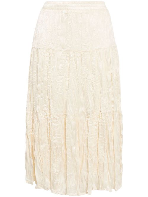 Tiered midi skirt - Neutrals