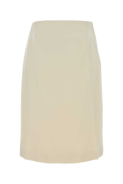 Crepe Skirt — Beige
