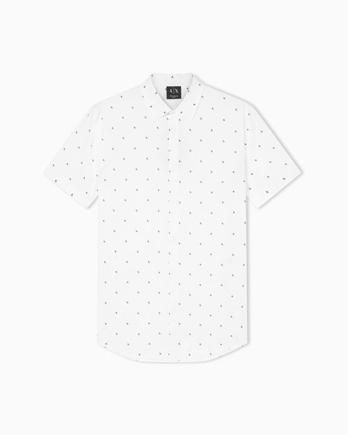 Shirt slim fit in stretch cotton poplin