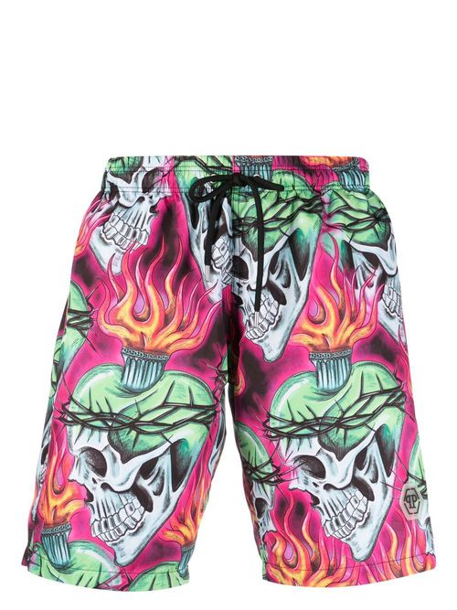 Love Tattoo swim shorts - Black