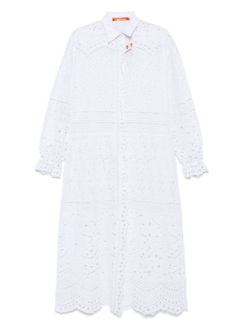 Ermanno Scervino broderie anglaise midi dress - White