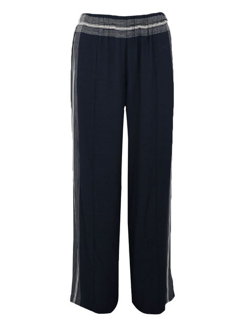 Elasticated-waist trousers - Blue
