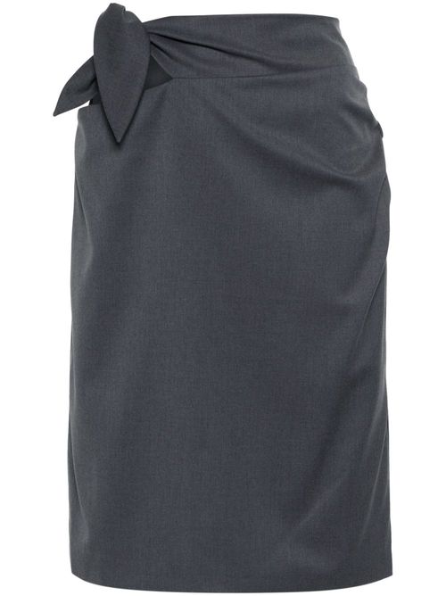 Castlerock tied midi skirt - Grey