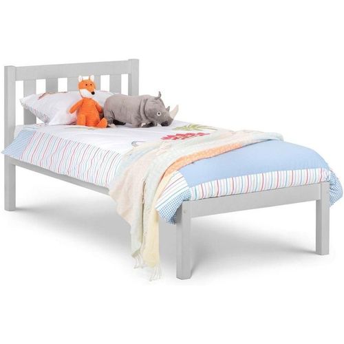 Dove Grey Lacquer Solid Pine Low Foot End Bed