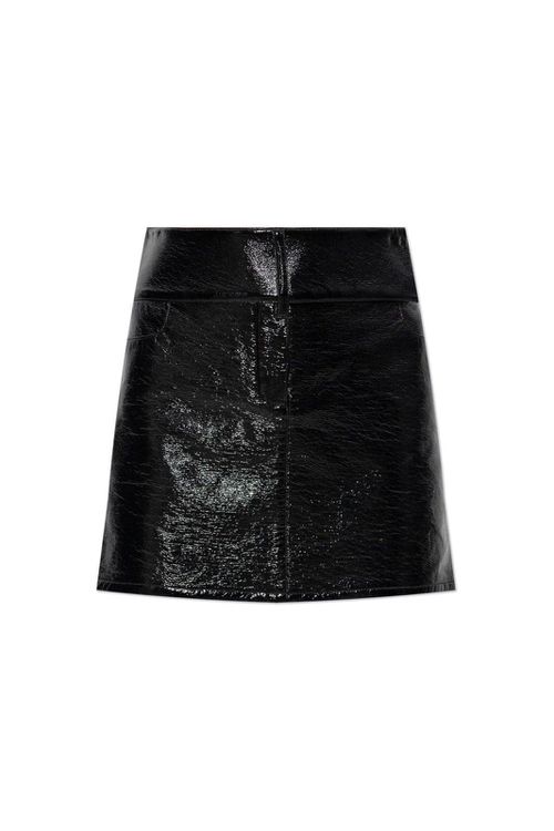 Logo Embroidered Belted Mini Skirt