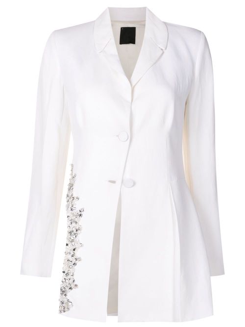 Carter embellished blazer - White