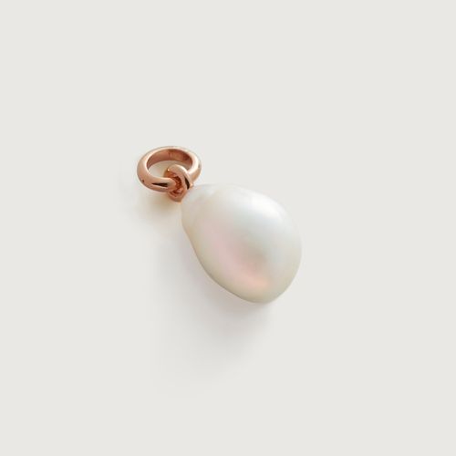 Rose Gold Nura Baroque Pearl Pendant Charm Pearl