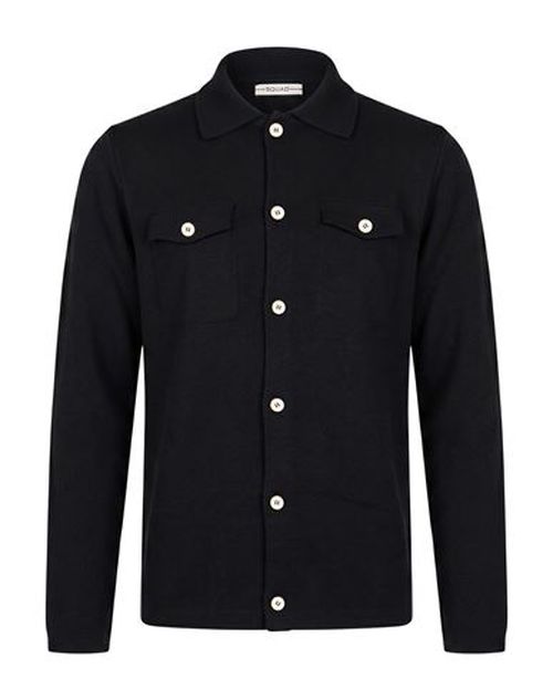 Man Cardigan Black Size M Modal, Wool
