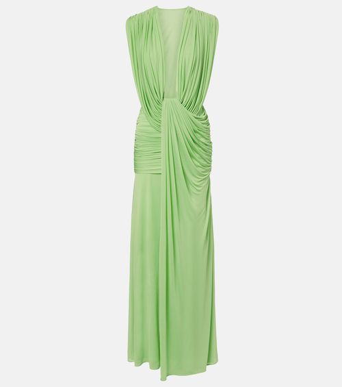 Ripple draped jersey gown