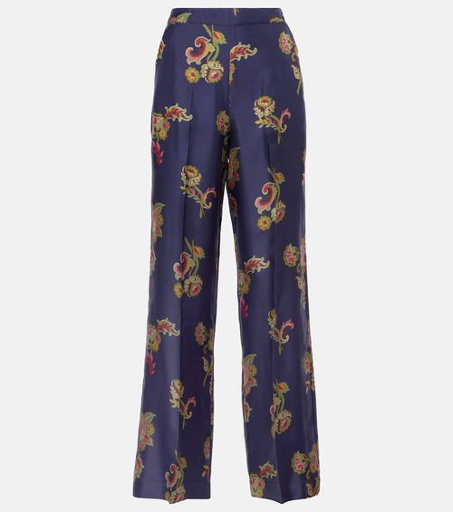 Silk palazzo pants