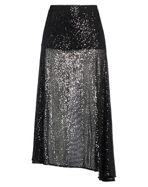 Woman Midi skirt Black Size 8 Polyester, Elastane