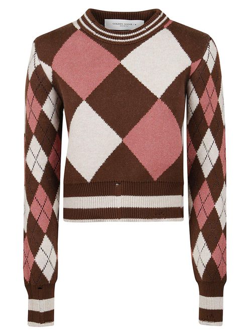 Intarsia-knit Crewneck Jumper