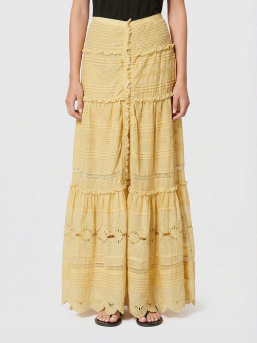 Skirt Woman color Ocher