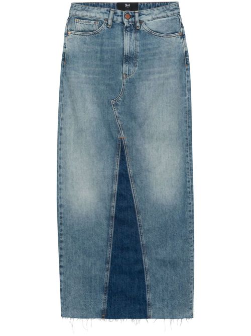 Charlotte denim midi skirt - Blue