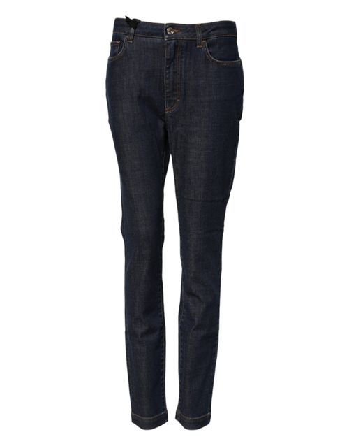 Queen Patch Jeans — Navy