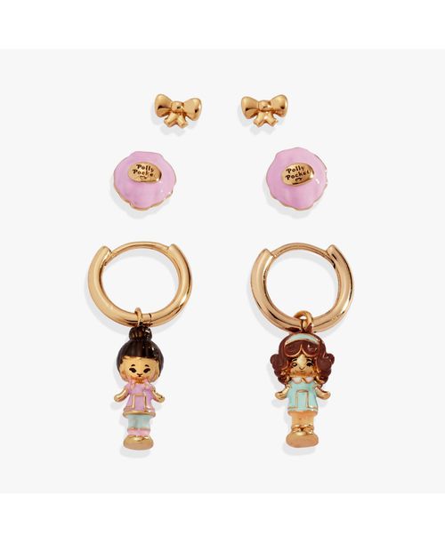 Polly Pocket Earring Set of 3