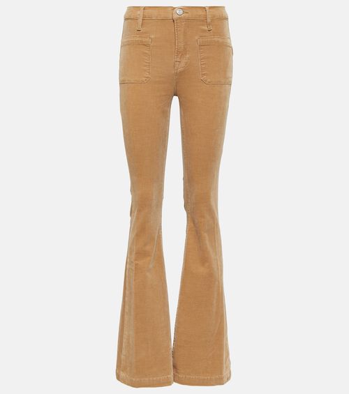 High-rise flared jeans
