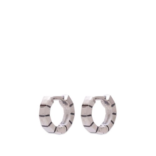Men's Box Earring in Silver