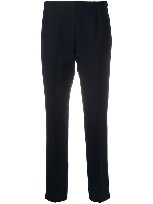 Cropped tailored trousers - Blue