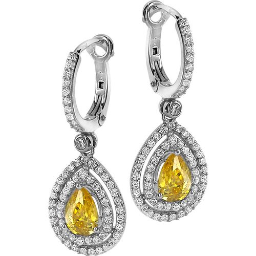 Orphelia 'Ellen' WoMens 925 Sterling Silver Drop Earrings - ZO-7048 - One Size