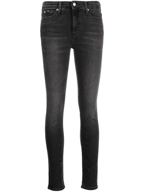 Mid-rise skinny jeans - Black