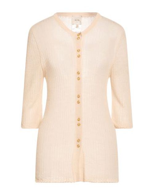 Crème Woman Cardigan Beige Size M Acrylic, Merino Wool, Viscose