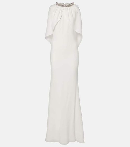 Roland Mouret Bridal embellished caped gown