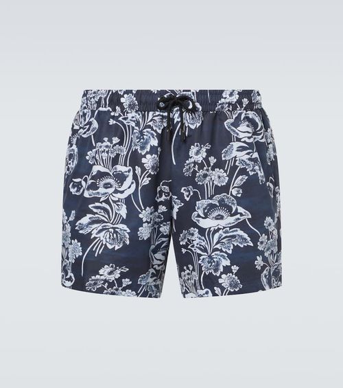 Printed swim trunks