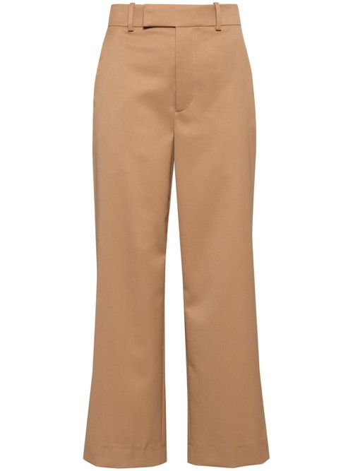 Easy Slim Crop trousers - Brown
